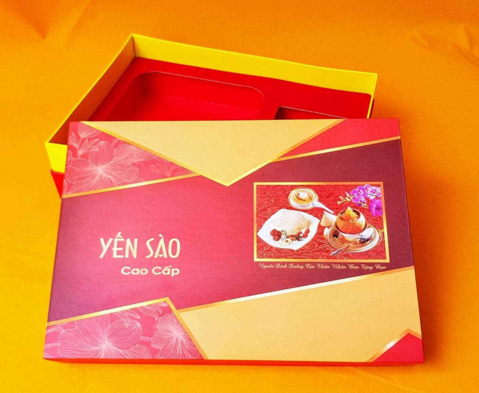 In hộp giấy đựng yến tphcm